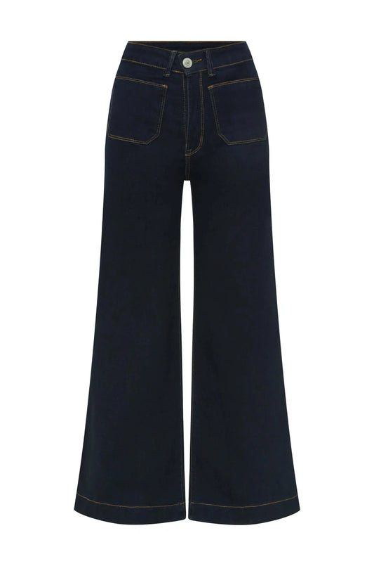 Maddy Wide Leg Dark Denim Jeans