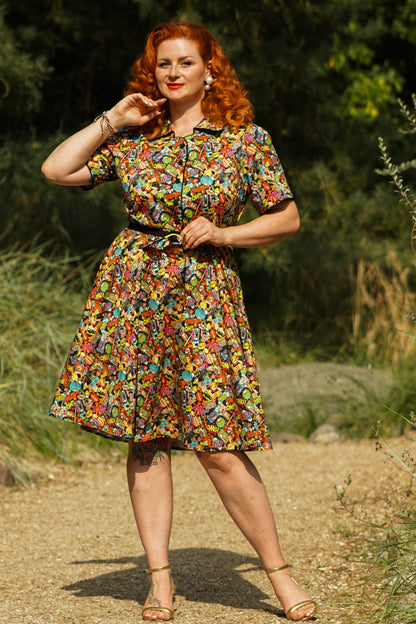 Penelope Pop Art Shirt Dress