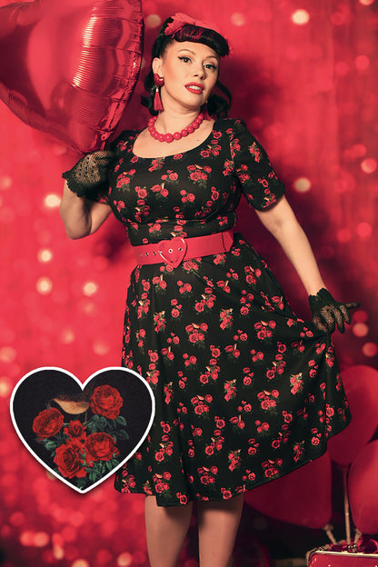 Brenda Rose & Bird Flared Dress