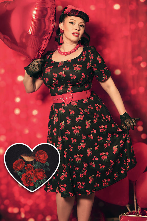 Brenda Rose & Bird Flared Dress