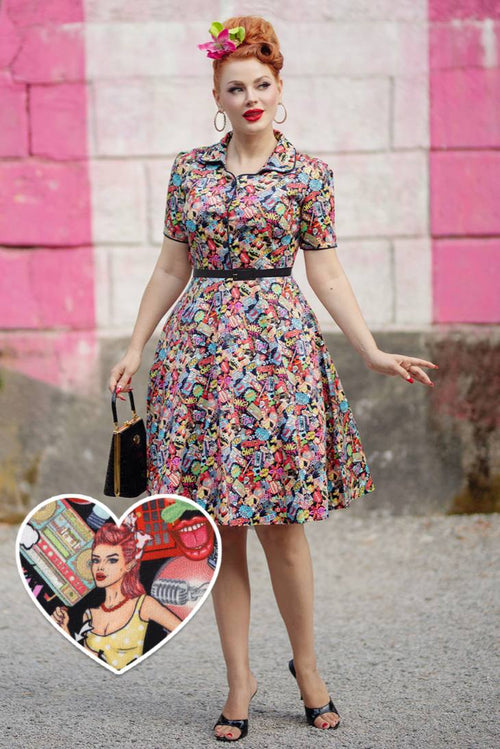 Penelope Pop Art Shirt Dress