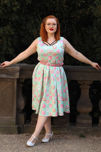 Amanda Mint Donut Tea Dress