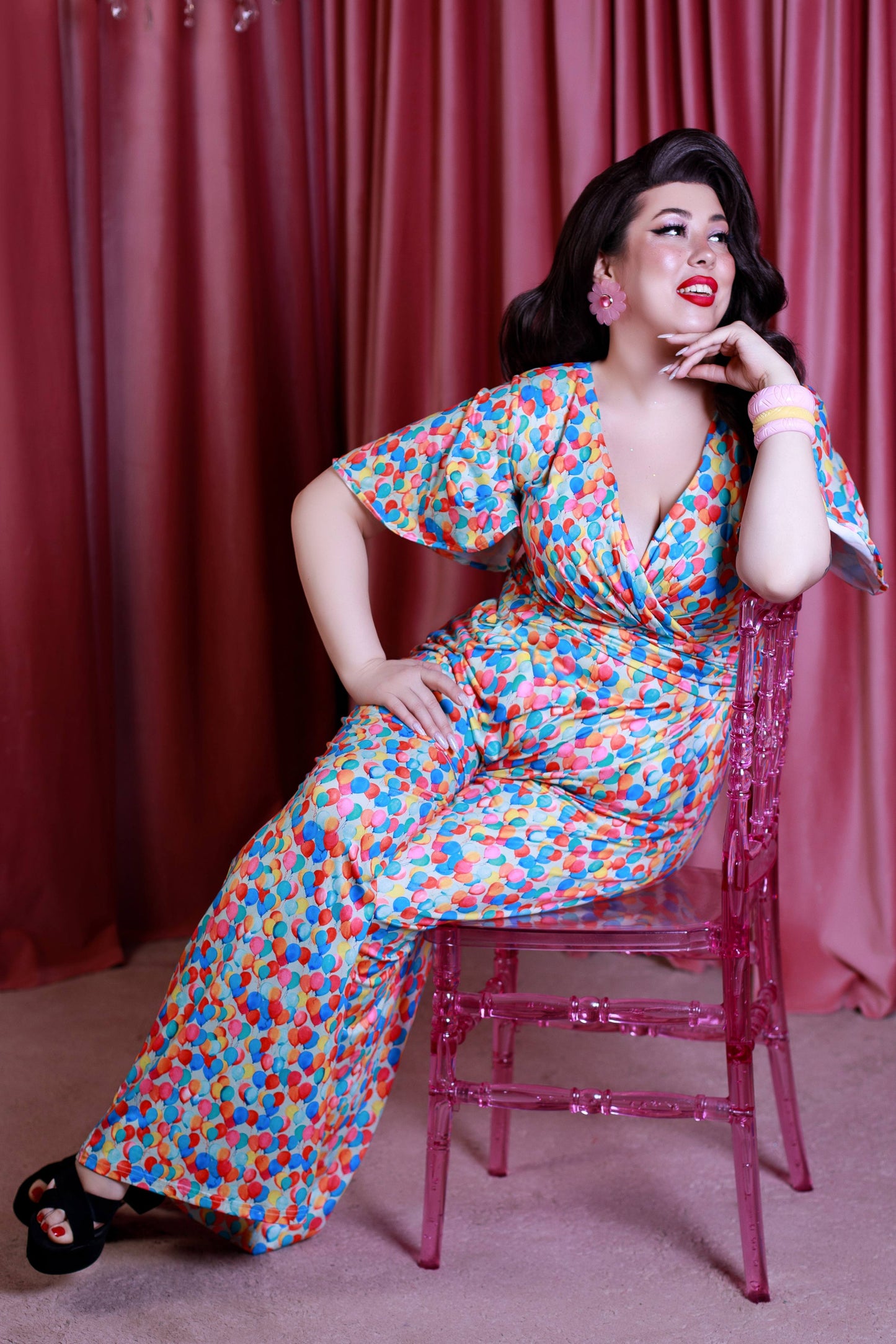 Esther Colourful Balloon Jumpsuit