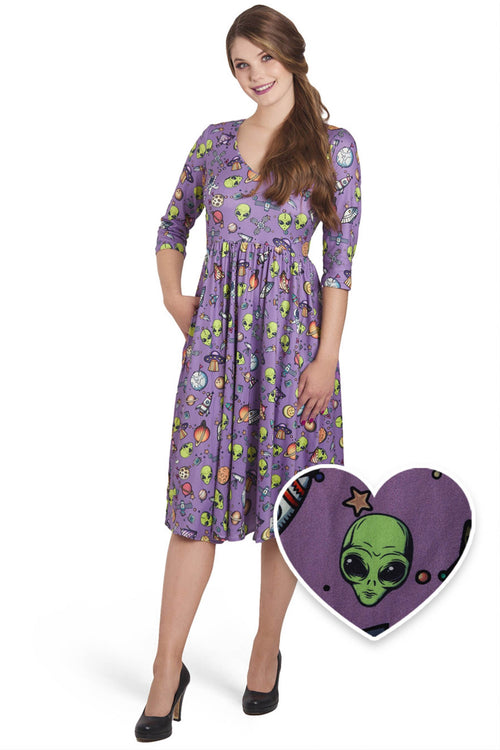 Billie Purple UFO & Alien Dress