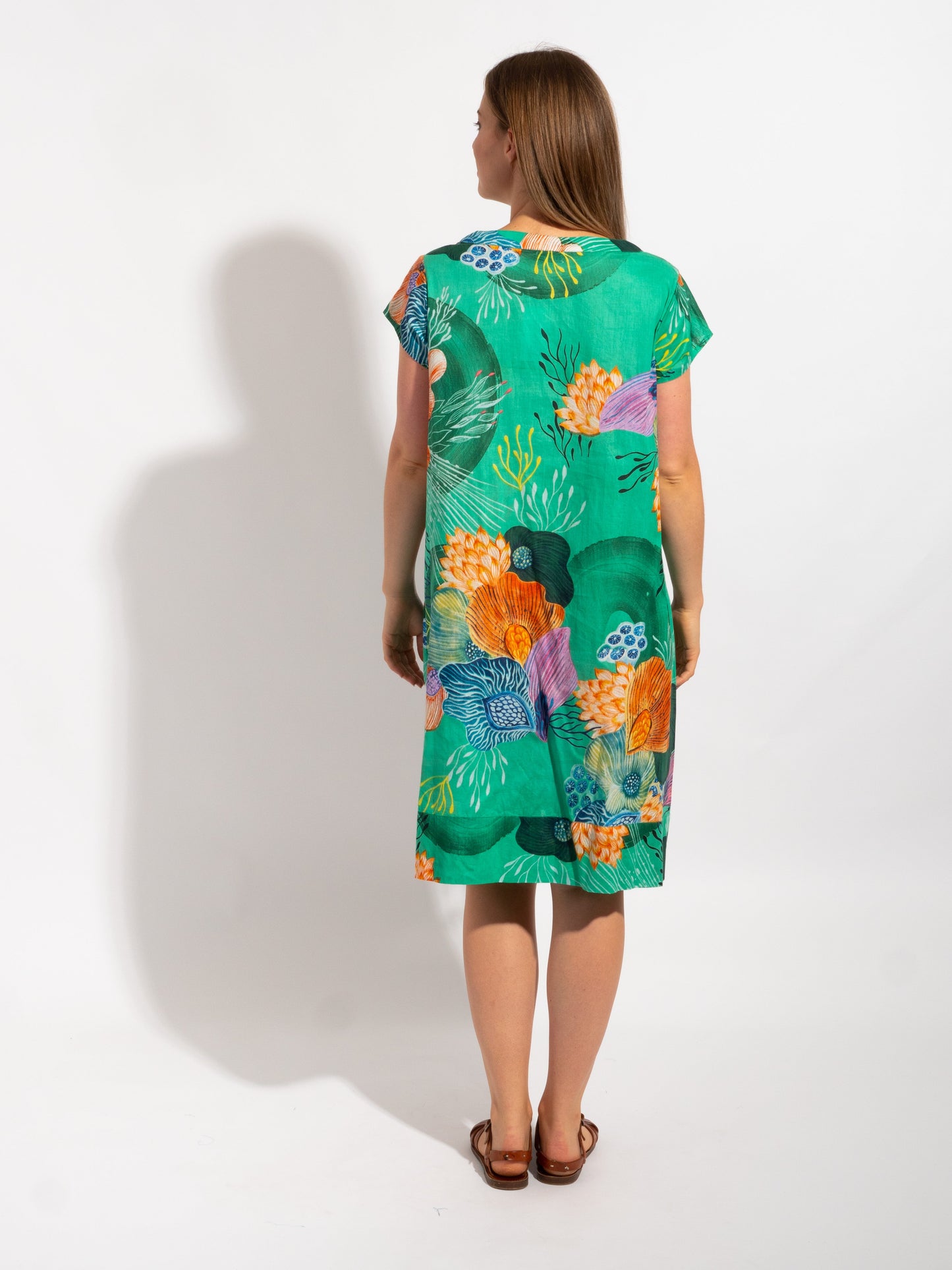Marcoola dress in Green Marine
