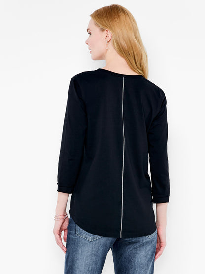 NZT 3/4 Sleeve Roll V Tee