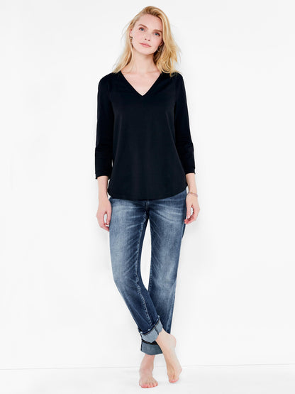 NZT 3/4 Sleeve Roll V Tee