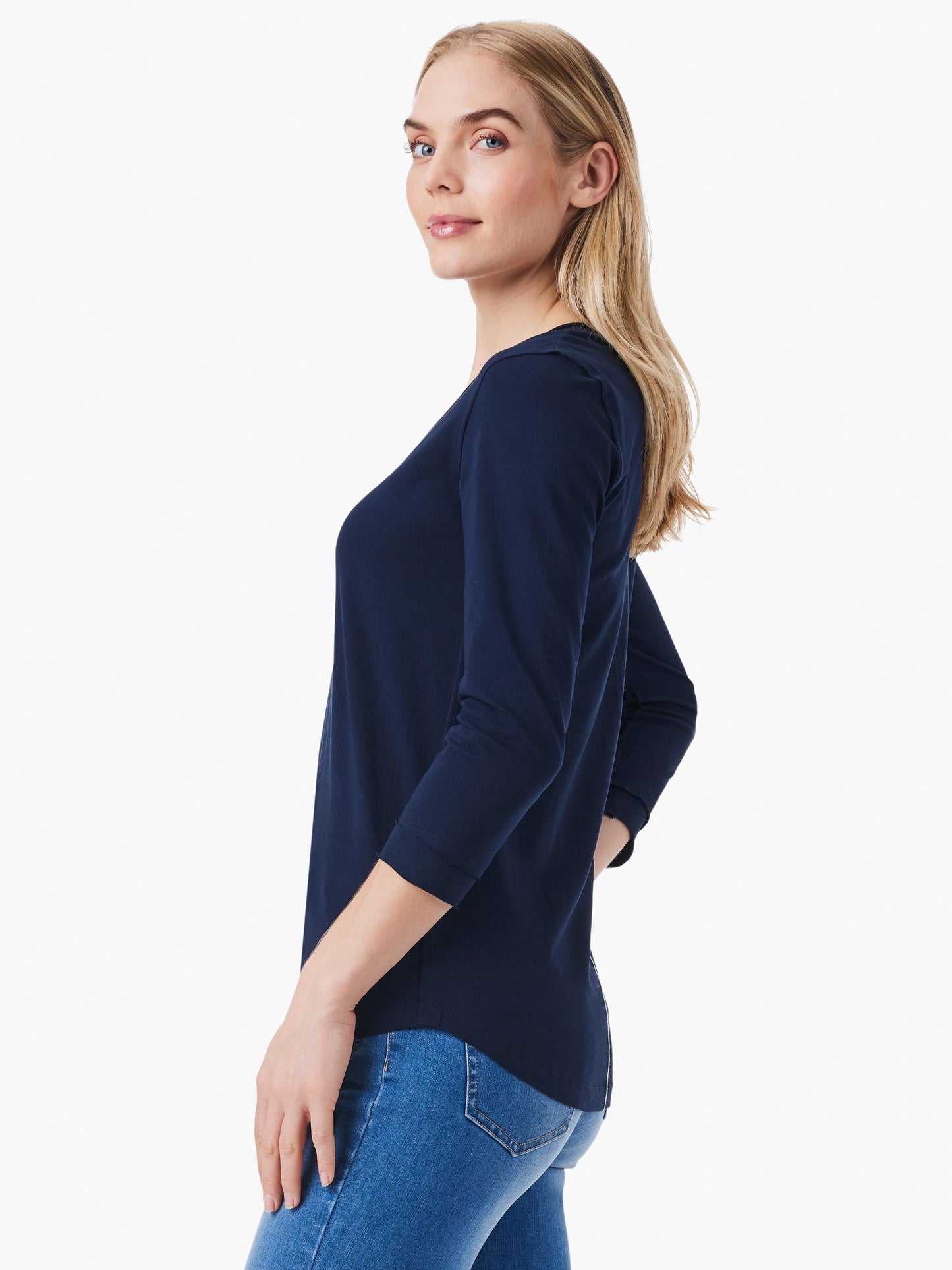 NZT 3/4 Sleeve Roll V Tee