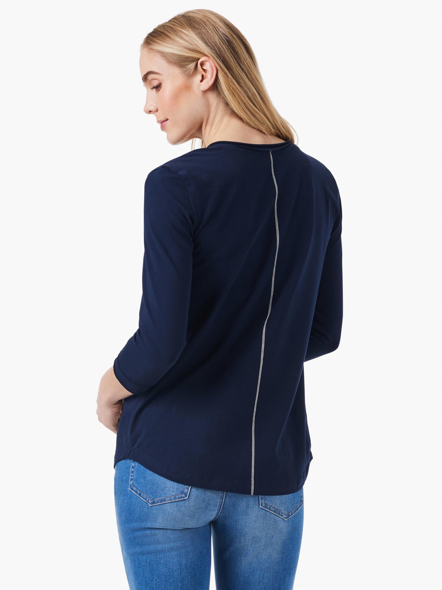 NZT 3/4 Sleeve Roll V Tee