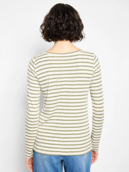 NZT Long Sleeve Stripe Boat Tee