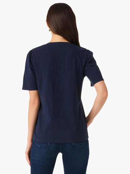 NZT Short Sleeve Split Neck Tee