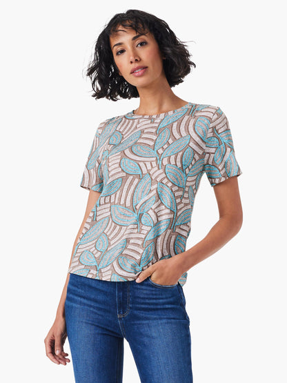 NZT Mosaic Fern Short Sleeve Crew Neck Tee