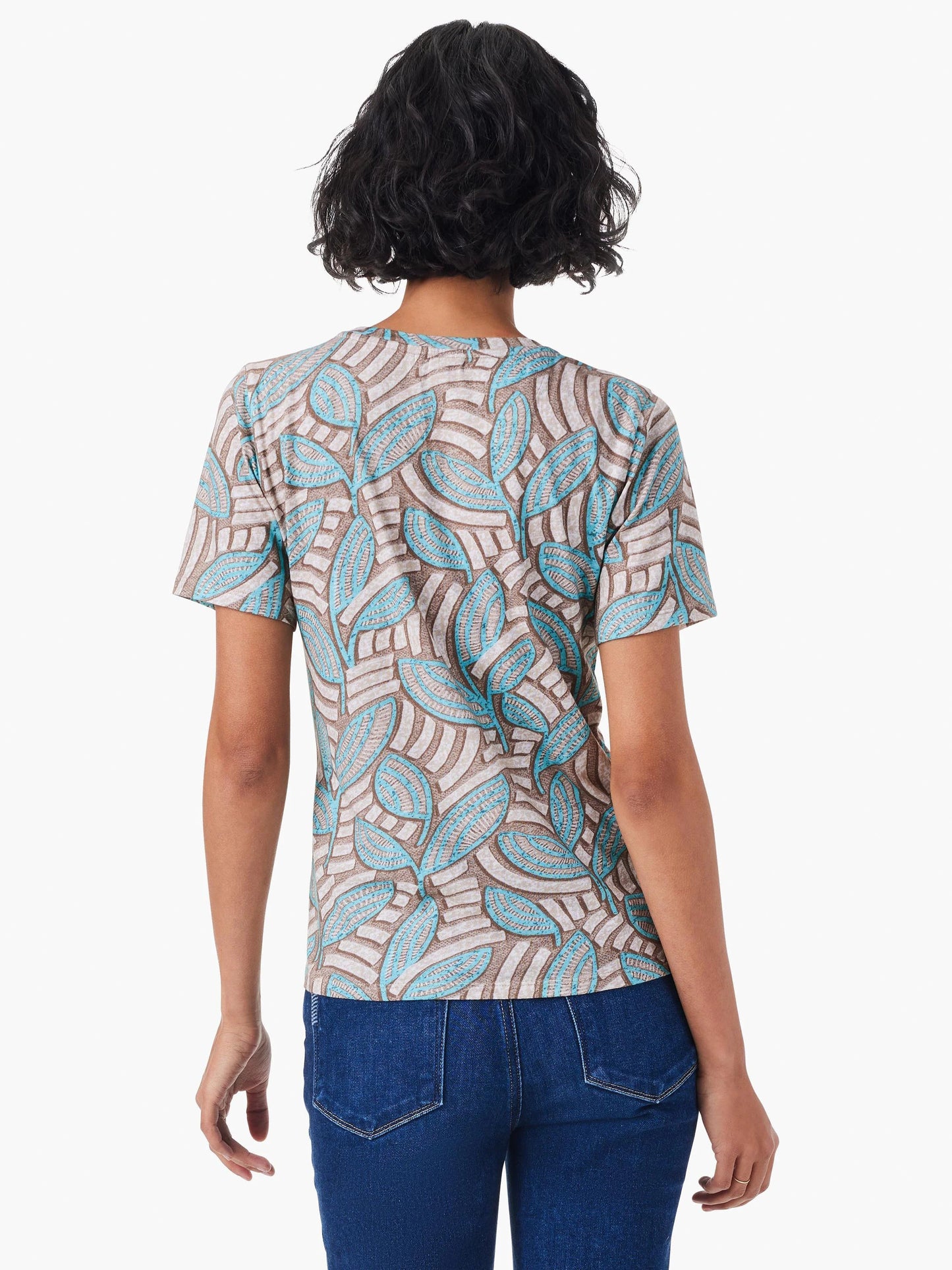 NZT Mosaic Fern Short Sleeve Crew Neck Tee