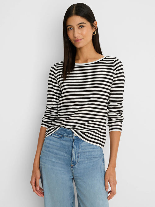 NZT Stripe Cape Rib Modern Boat Tee