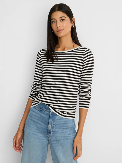 NZT Stripe Cape Rib Modern Boat Tee
