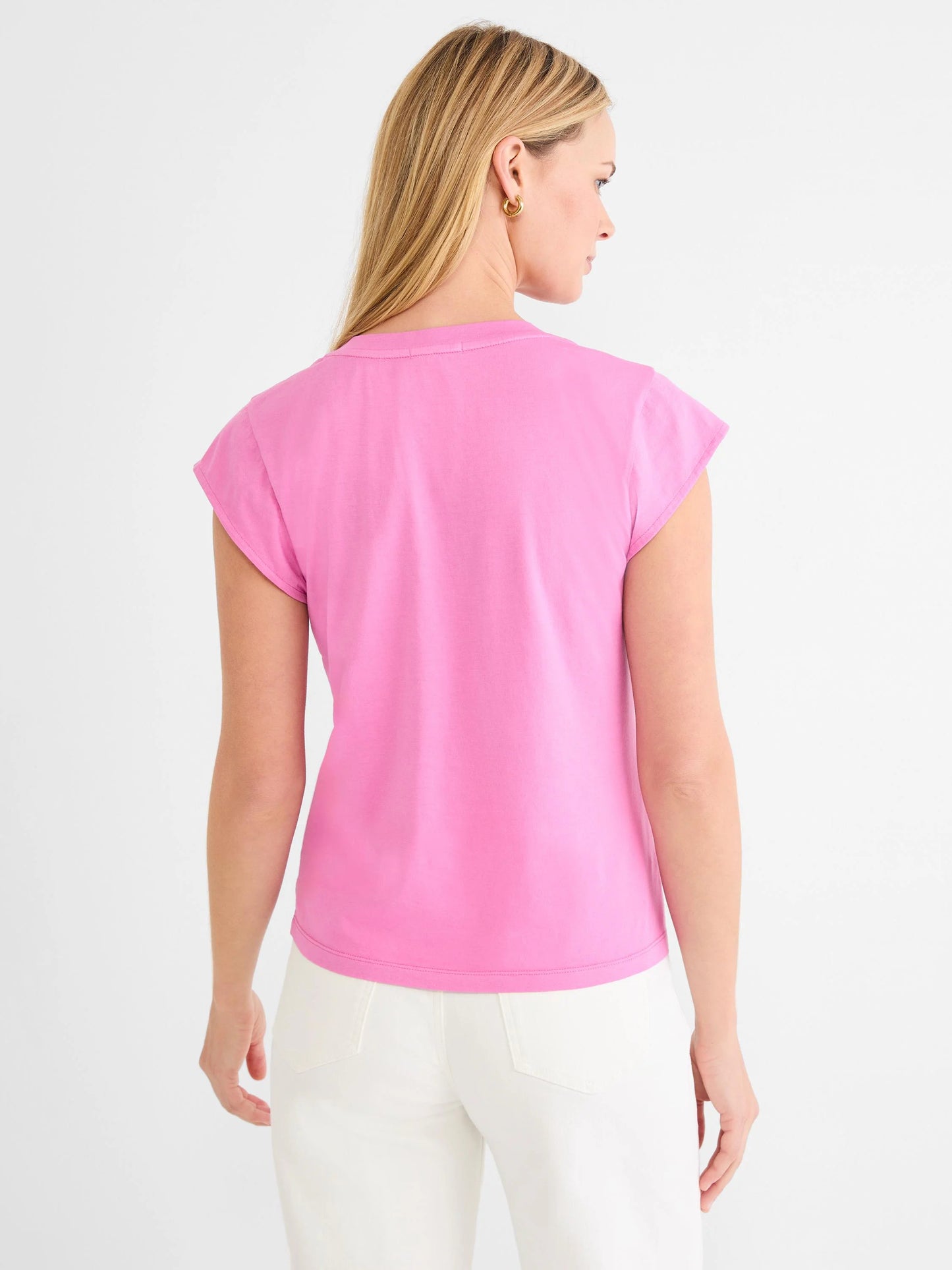 NZT Cap Sleeve V-Neck Supima Cotton Tee
