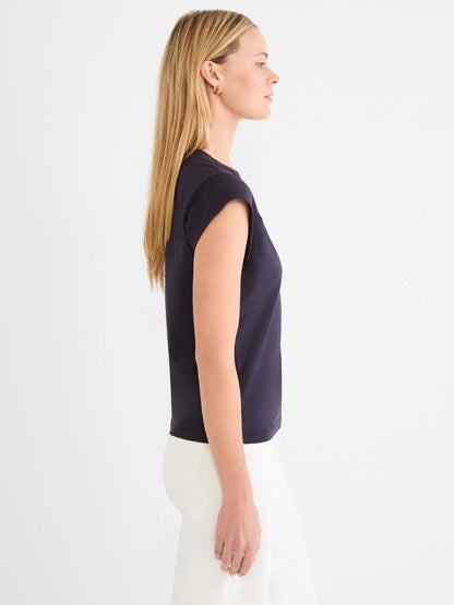 NZT Cap Sleeve V-Neck Supima Cotton Tee