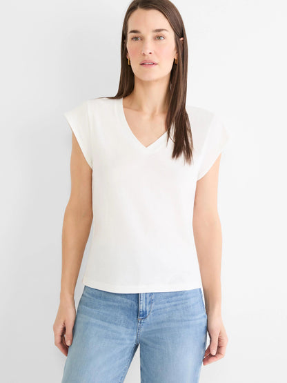 NZT Cap Sleeve V-Neck Supima Cotton Tee