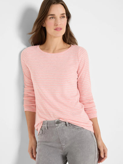 NZT Long Sleeve Stripe Boat Tee