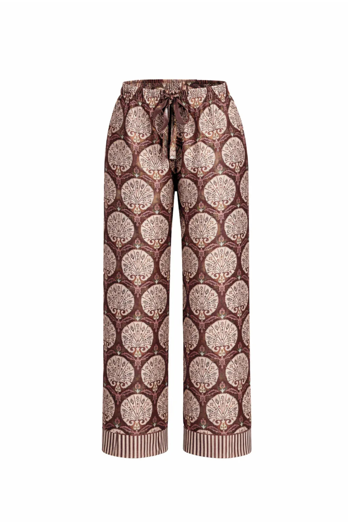 Nadia Straight Leg Tie Pants in Black