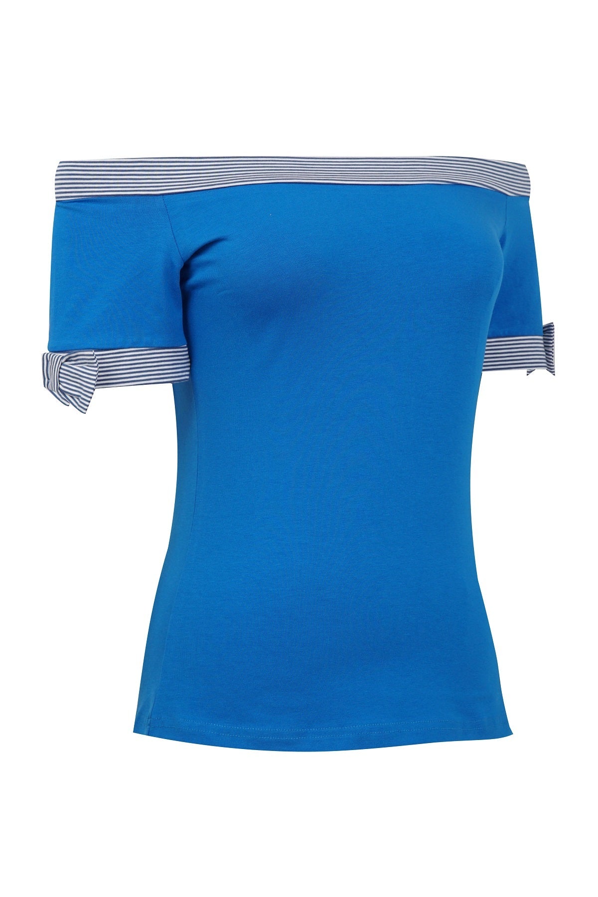 Layla Off Shoulder Blue Top