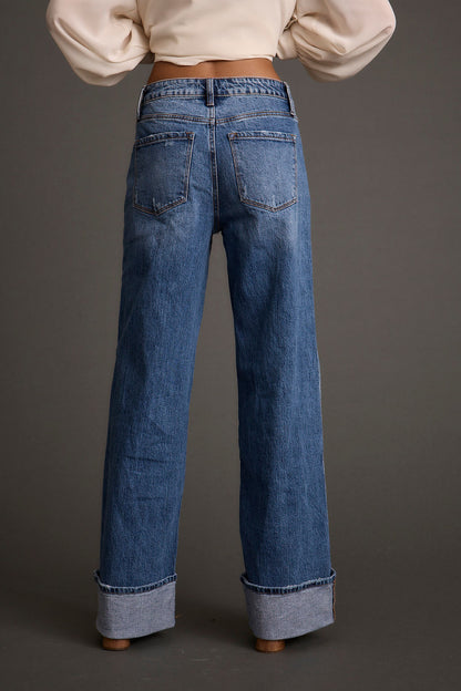 Presley Cuffed Straight Leg Denim