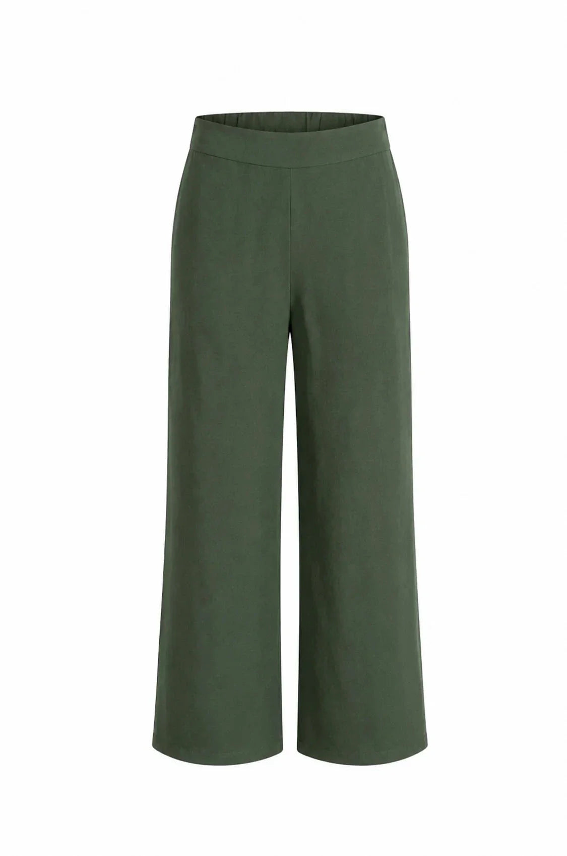 Paola Straight Leg Pants Olive - Pre Order