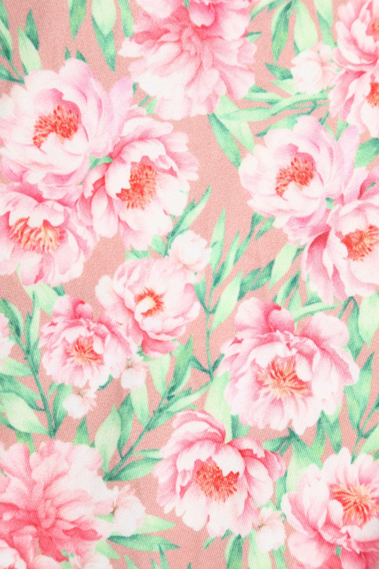 Brenda Pink Floral Short Sleeved Dress