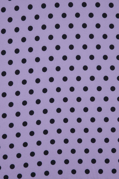Matilda Lavender Polka Dot Wrap Dress
