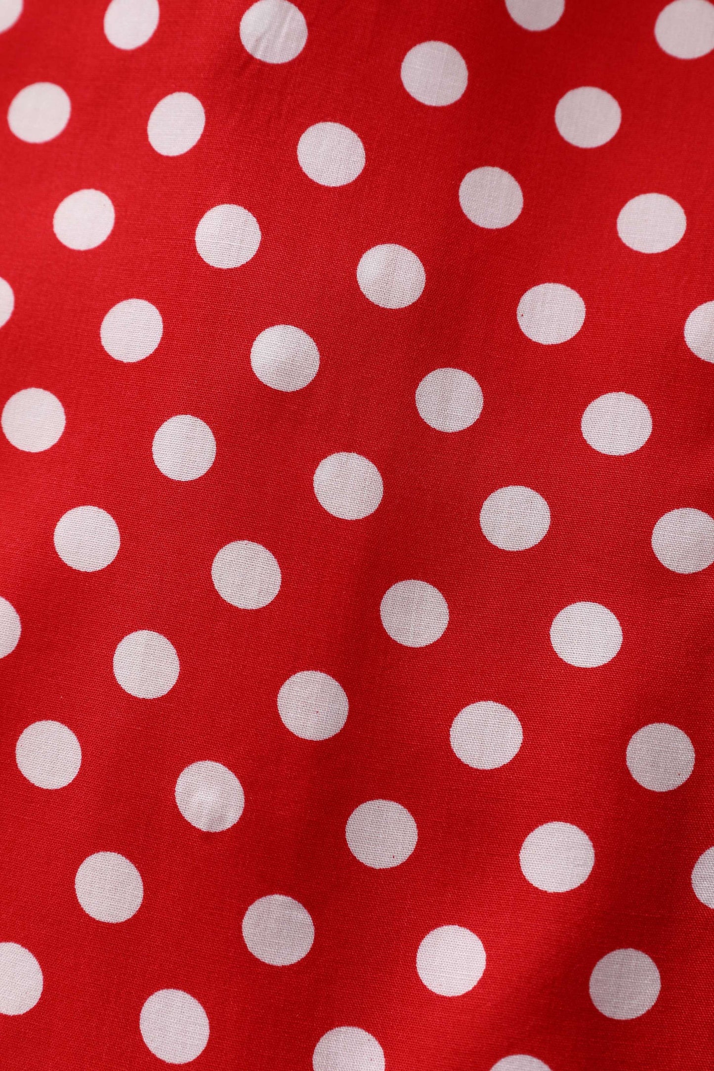 Margaret Retro Red Polka Dot Blouse