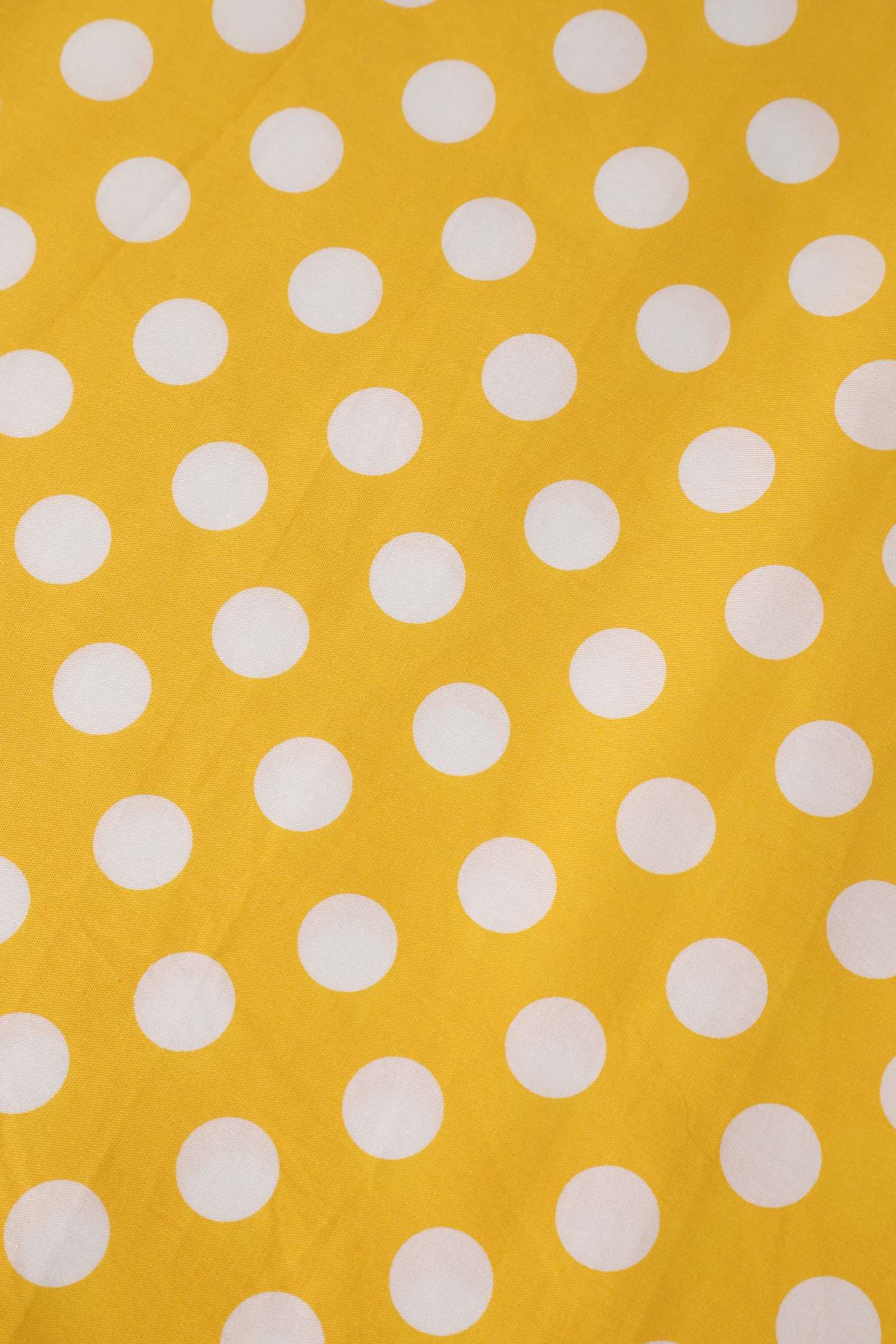 Maisie Yellow Polka Dot Full Circle Midi Skirt