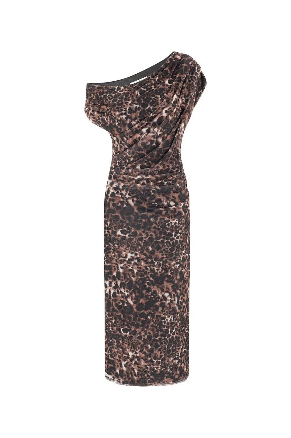 Rosalina Off Shoulder Dress in Animal Print