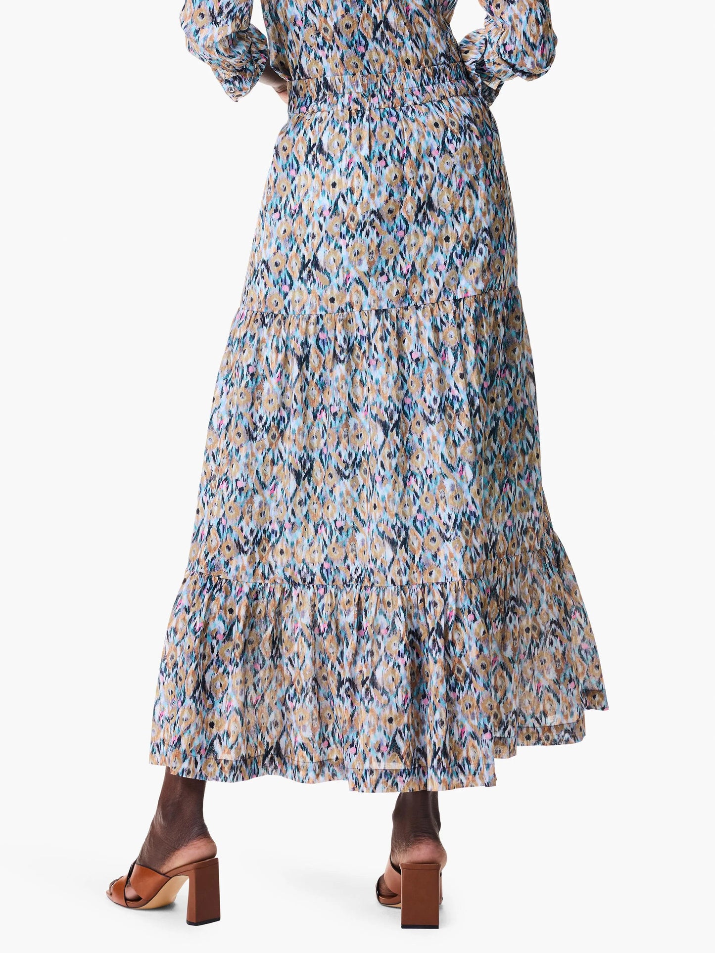 Up Beat Ikat Tiered Skirt