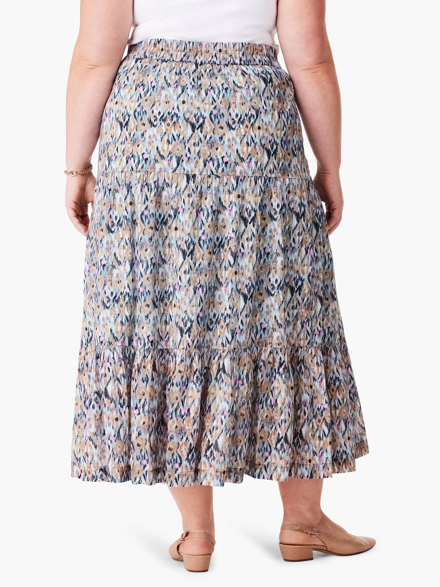 Up Beat Ikat Tiered Skirt
