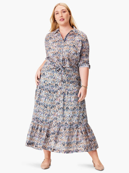 Up Beat Ikat Tiered Skirt