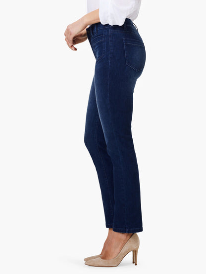 Mid Rise Straight Pocket Ankle Jeans