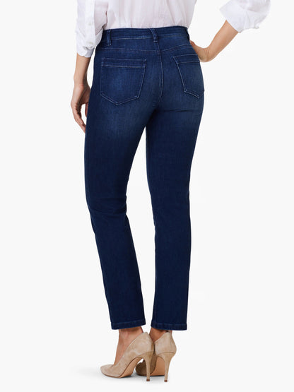 Mid Rise Straight Pocket Ankle Jeans