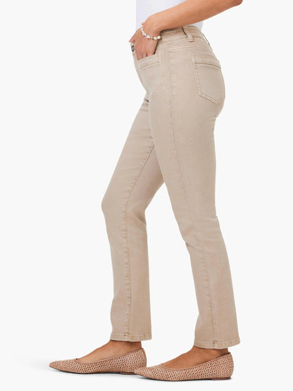 Mid Rise Straight Pocket Ankle Jeans