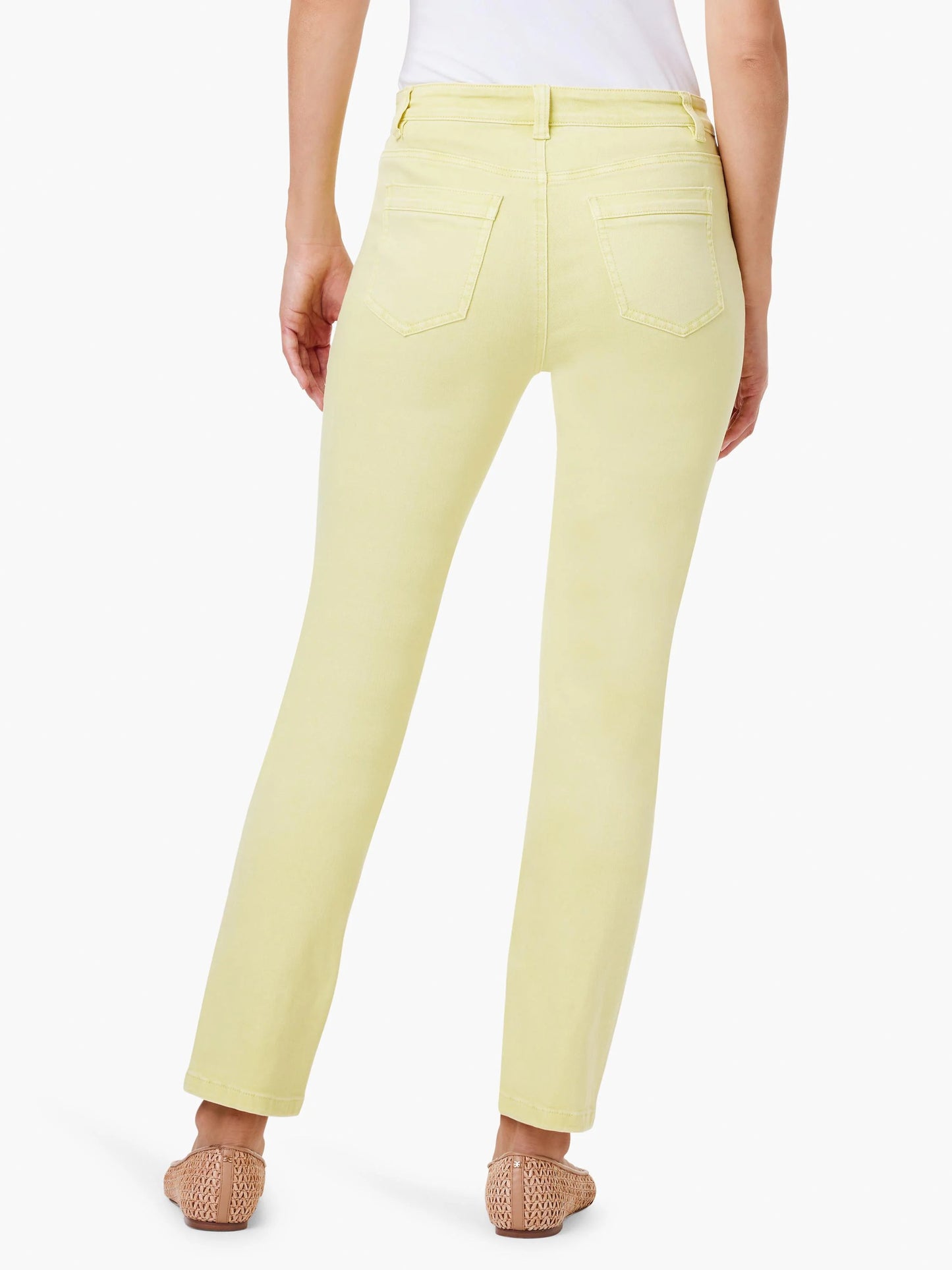 Mid Rise Straight Pocket Ankle Jeans