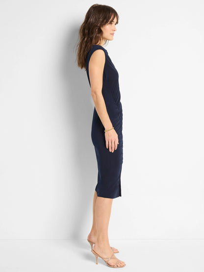 Side Ruche Knit Dress