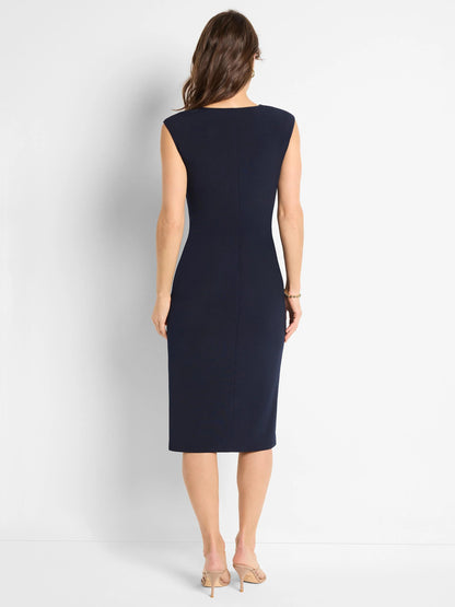 Side Ruche Knit Dress