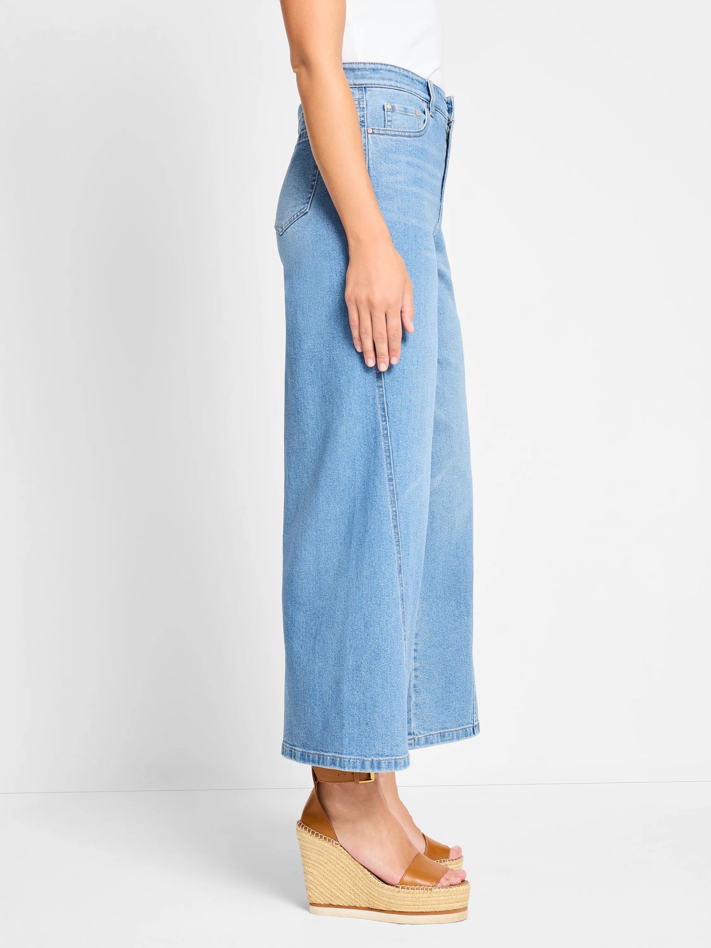 Forward Seam Weekend Wide Leg Ankle Jeans