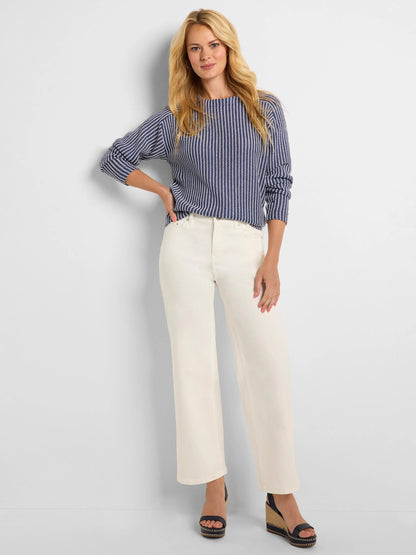 Forward Seam Weekend Wide Leg Ankle Jeans