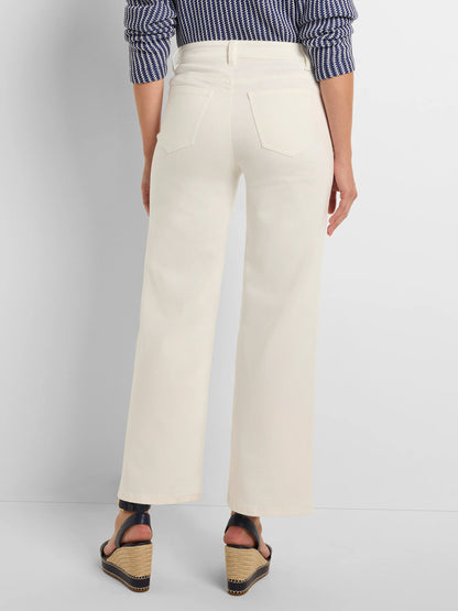 Forward Seam Weekend Wide Leg Ankle Jeans