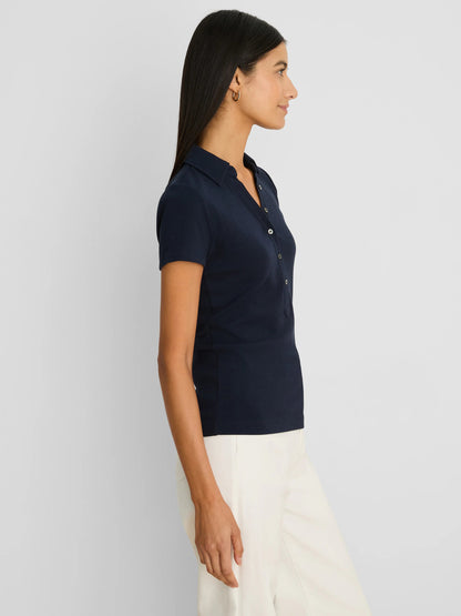 Perfect Knit Rib Short Sleeve Polo