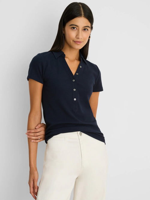 Perfect Knit Rib Short Sleeve Polo