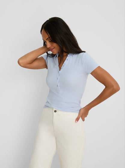 Perfect Knit Rib Short Sleeve Polo