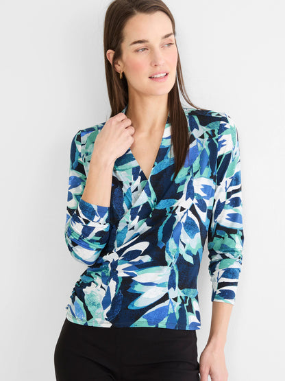 Giverny Knit Wrap Top