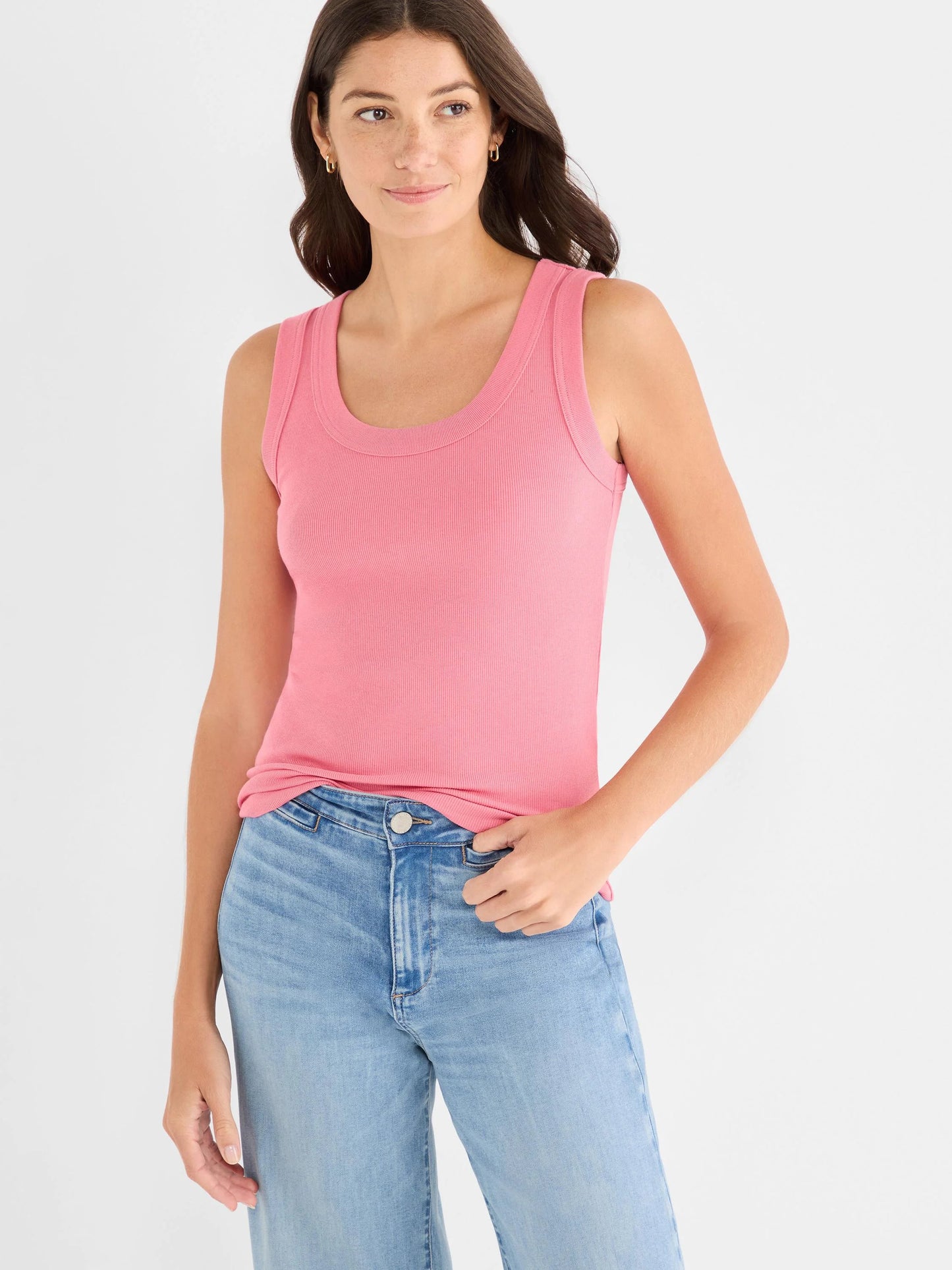 Perfect Knit Rib Scoop Tank
