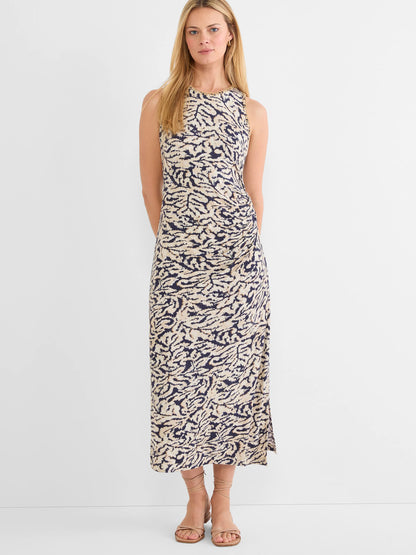 Contrast Swirl Heather Dress